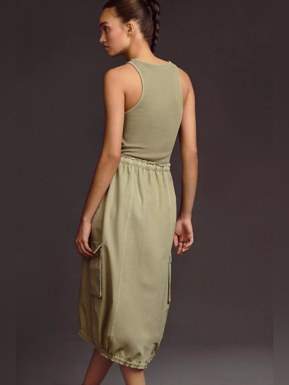 Anthropologie High-Neck Tank Twofer Dress by Daily Practice - Picture 3 of 17